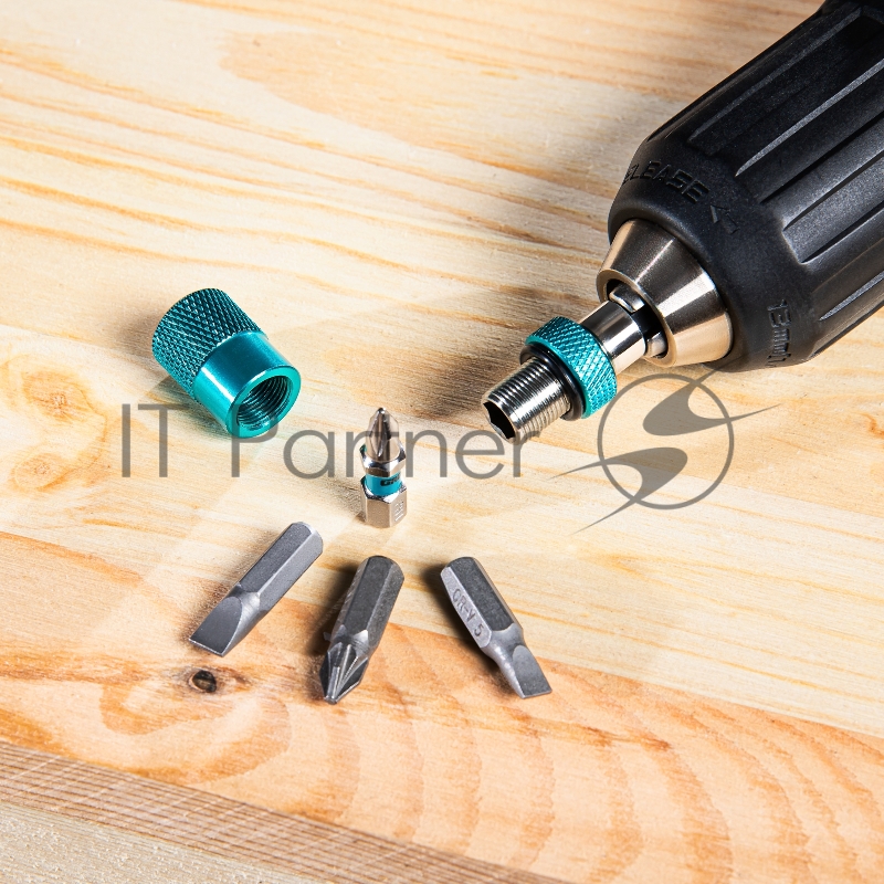 Адаптер для бит с ограничителем и двойным магнитом, 1/4// Gross