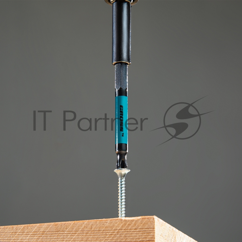 Набор бит PH2 х70, сталь S2, круглый профиль, 10 шт.// Gross