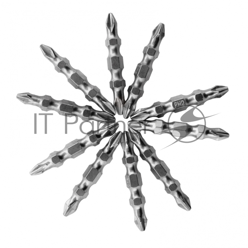 Набор бит двухстор., PH2-PH2х45мм, сталь S2, 10шт.// Gross