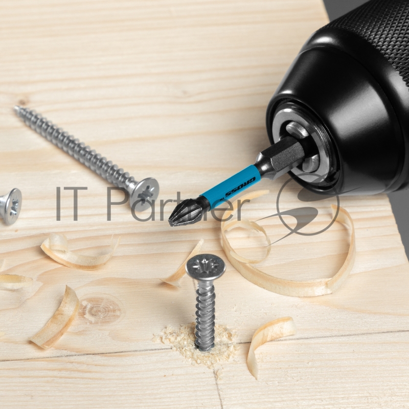 Набор бит торсионных PH2x50 мм, для ударных шуруповертов, 2 шт.// Gross