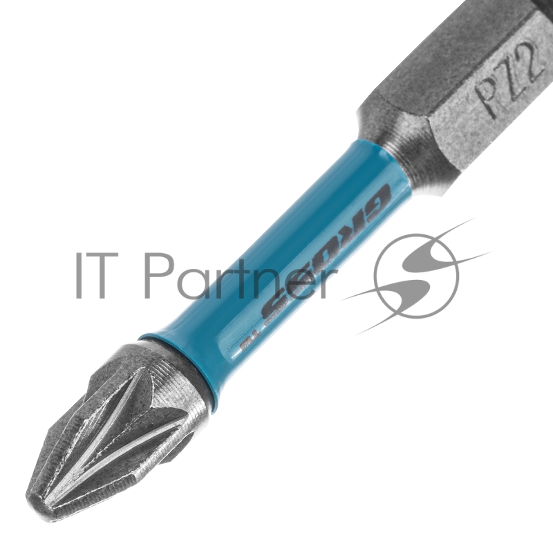 Набор бит торсионных PZ2x50 мм, для ударных шуруповертов, 2 шт.// Gross