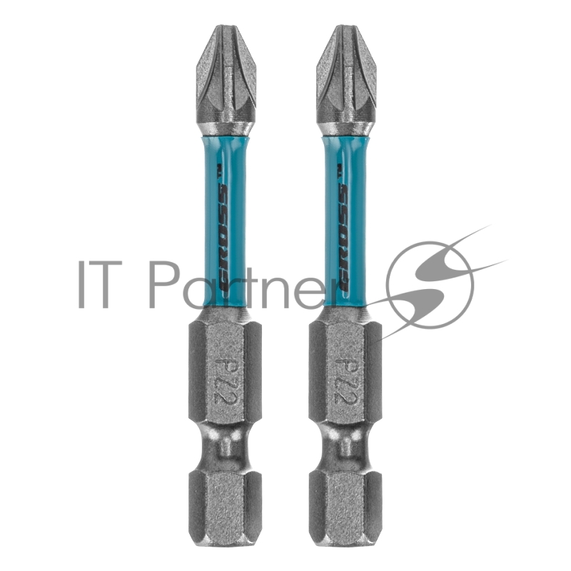 Набор бит торсионных PZ2x50 мм, для ударных шуруповертов, 2 шт.// Gross