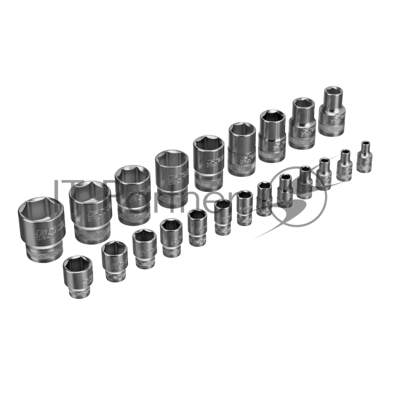 Набор торцевых головок, трещотка 120 зубьев, 41 предмет, 1/2, 1/4, CrV// Gross