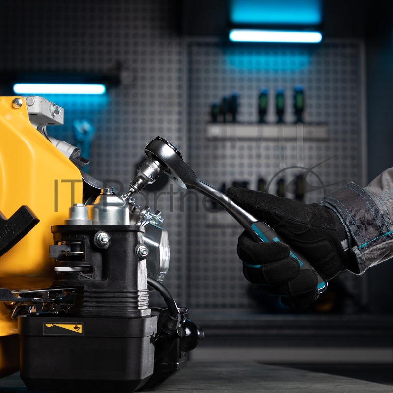 Набор торцевых головок, трещотка 120 зубьев, 41 предмет, 1/2, 1/4, CrV// Gross