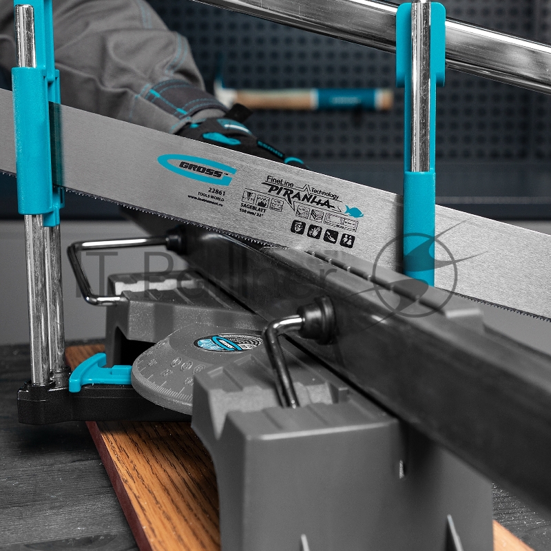 Пильное полотно для прецизионного стусла PIRANHA, 550 мм, зуб 2D, каленый зуб, 18 TPI// Gross