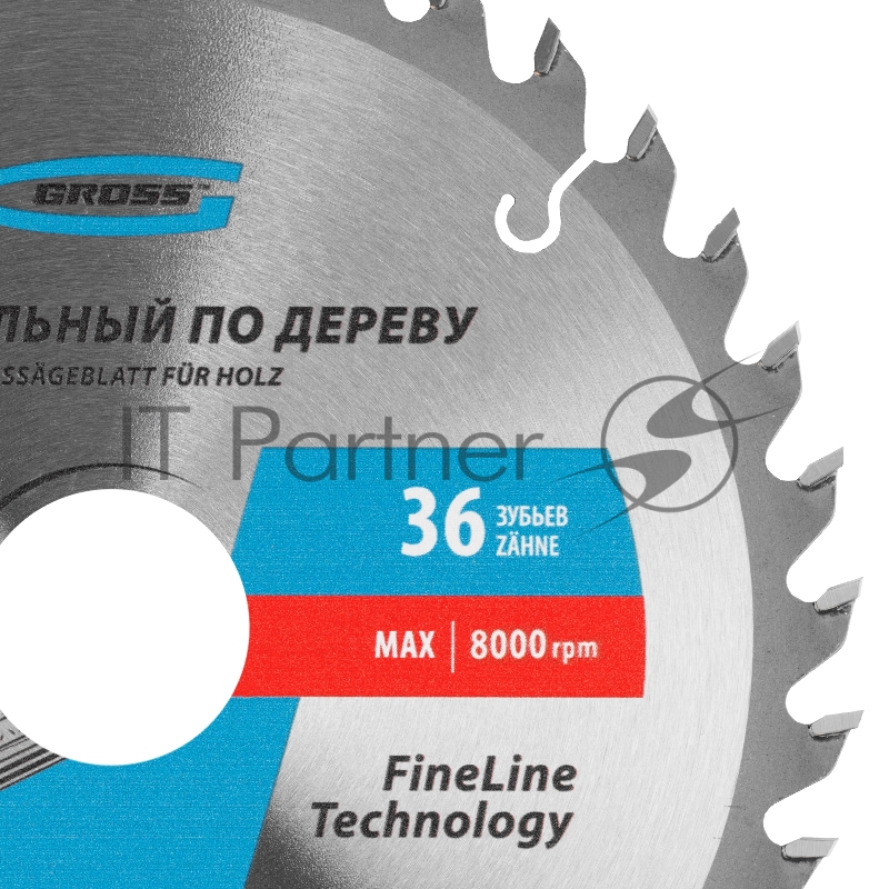 Пильный диск по дереву ф190 х 30 мм, 36 зубьев// Gross