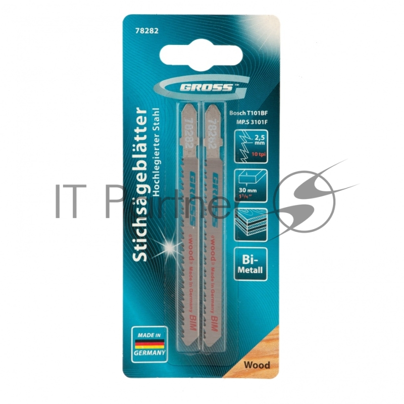 Полотна для электролобзика Проф. лин, 2 шт.( 3101F - T101BF )// Gross