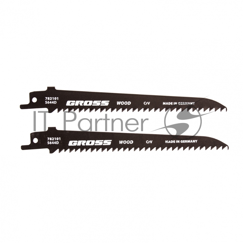 Полотна по дереву для сабельной пилы 4011 - S644D, 130 x 4,2 мм, фигур. рез, 2 шт// Gross