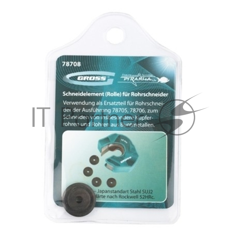 Режущий элемент (ролик) трубореза (арт.78705,78706),4,5х3х16мм,д резки труб из цв.металлов// Gross