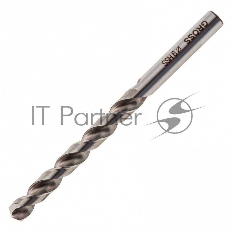 Сверло спиральное по металлу 9,0 мм, HSS, 338 W// Gross