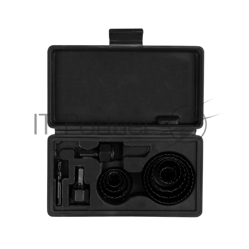 Набор коронок по дереву (19, 22, 28, 32, 38, 44, 54, 64 мм) 2 держателя с ключом Kranz