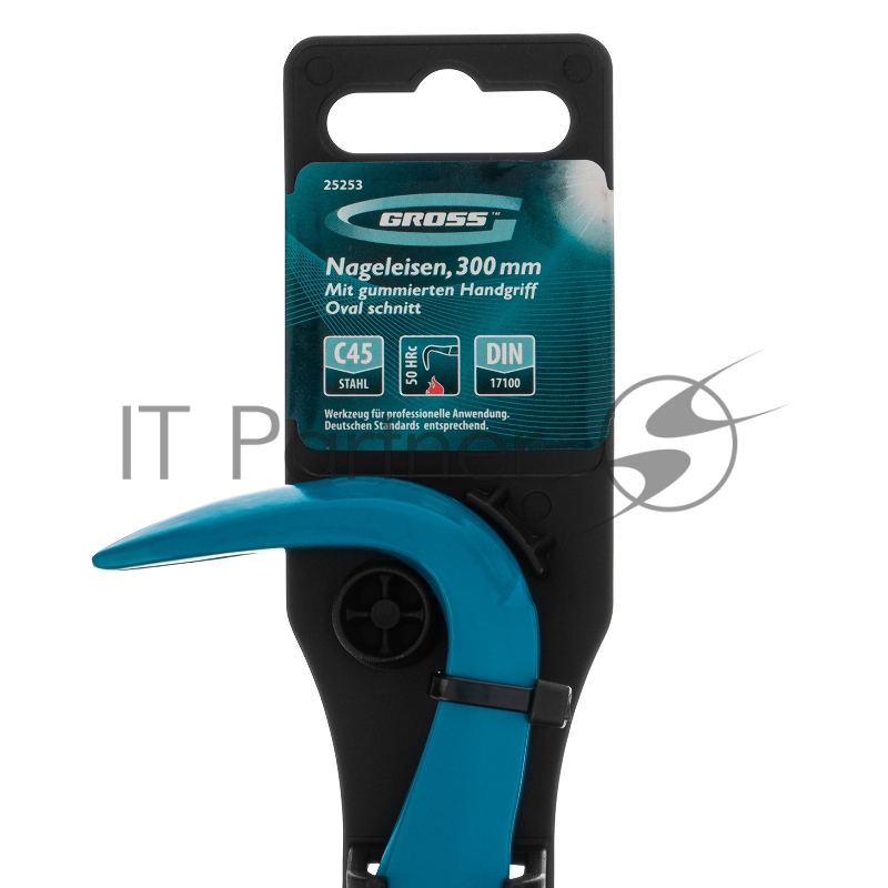 Лом-гвоздодер, обрезиненная рукоятка, 300x22x14мм// Gross