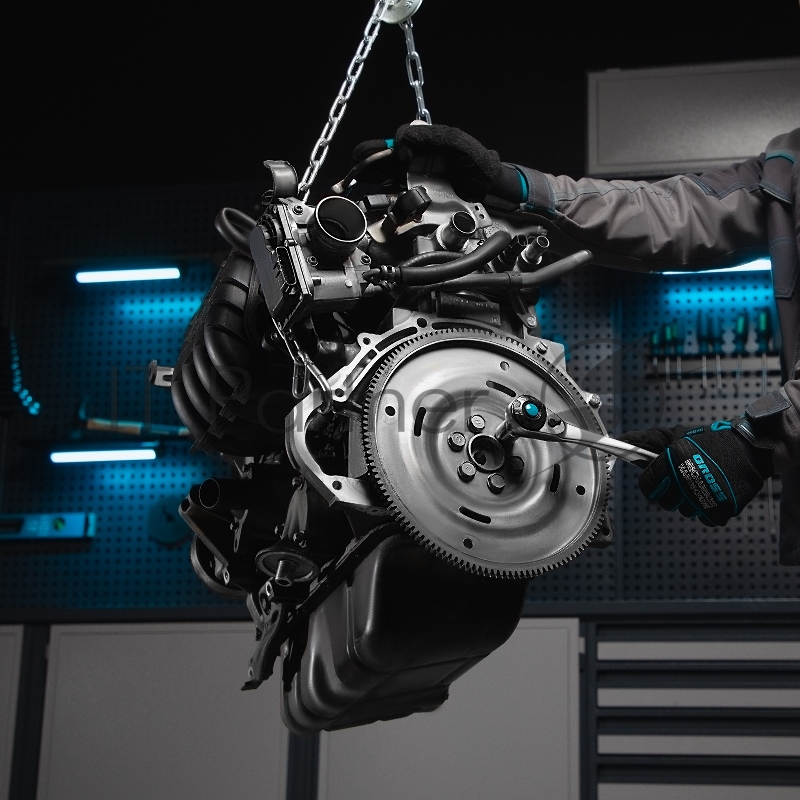 Набор инструментов 76 предметов, 120 зубьев, CrV1/4, 1/2// Gross