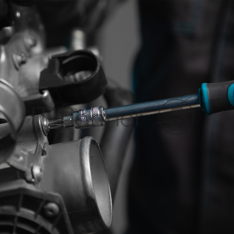 Набор инструментов 76 предметов, 120 зубьев, CrV1/4, 1/2// Gross