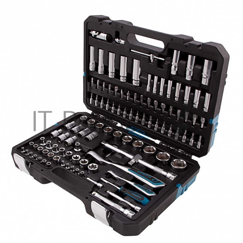 Набор инструментов 109 предметов, 120 зубьев, CrV 1/4, 1/2// Gross