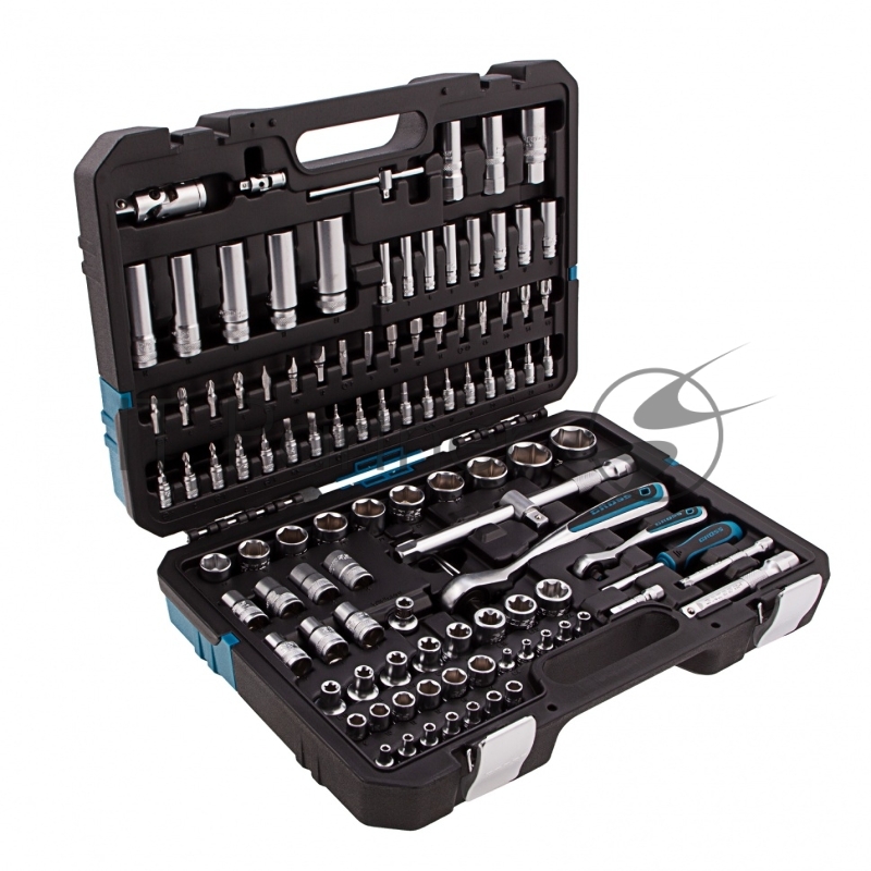 Набор инструментов 109 предметов, 120 зубьев, CrV 1/4, 1/2// Gross