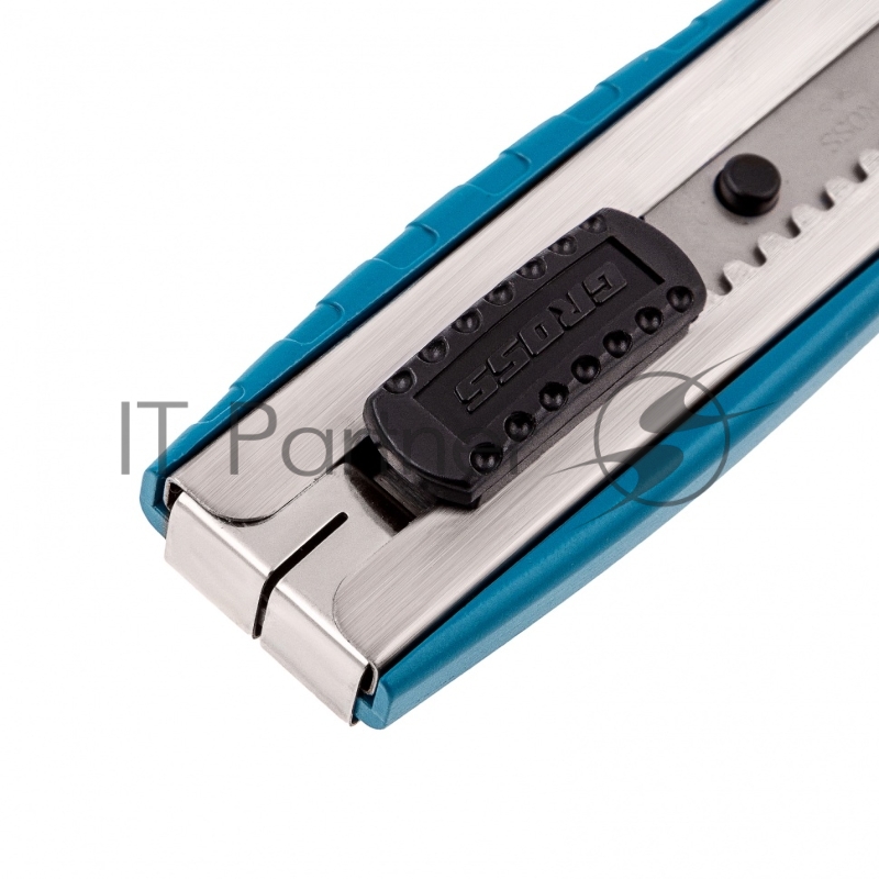 Нож 160 мм, метал.корпус, выдв. сегм. лезвие 18 мм (SK-5), метал. напр-щая, клипса для ремня// Gross