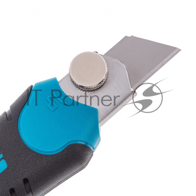 Нож 170 мм, обрезин. ABS - корпус, выдв.сегм.лезвие 18 мм (SK-5), метал. напр-щая, 5 лезвий// Gross