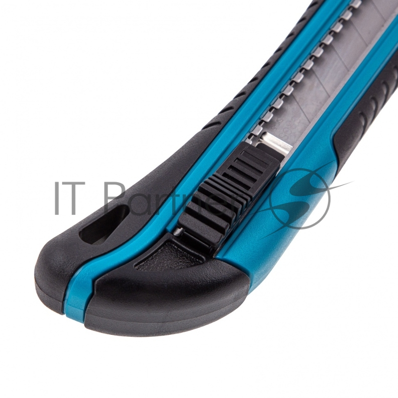 Нож 170 мм, обрезин. ABS - корпус, выдв.сегм.лезвие 18 мм (SK-5), метал. напр-щая, 5 лезвий// Gross