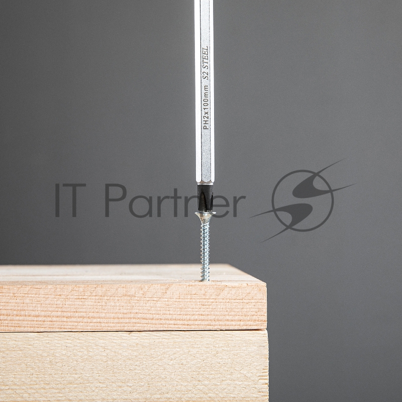 Отвертка PH2 x 100 мм, S2, трехкомпонентная ручка// Gross