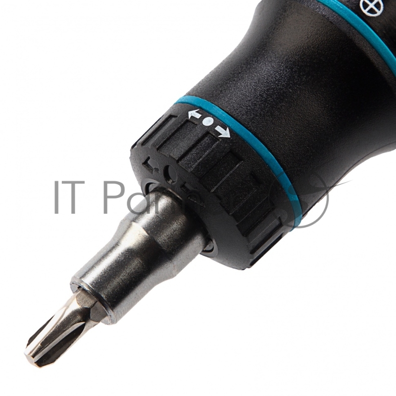 Отвертка реверсивная с револьверным механизмом, 11 шт., сталь S2// Gross