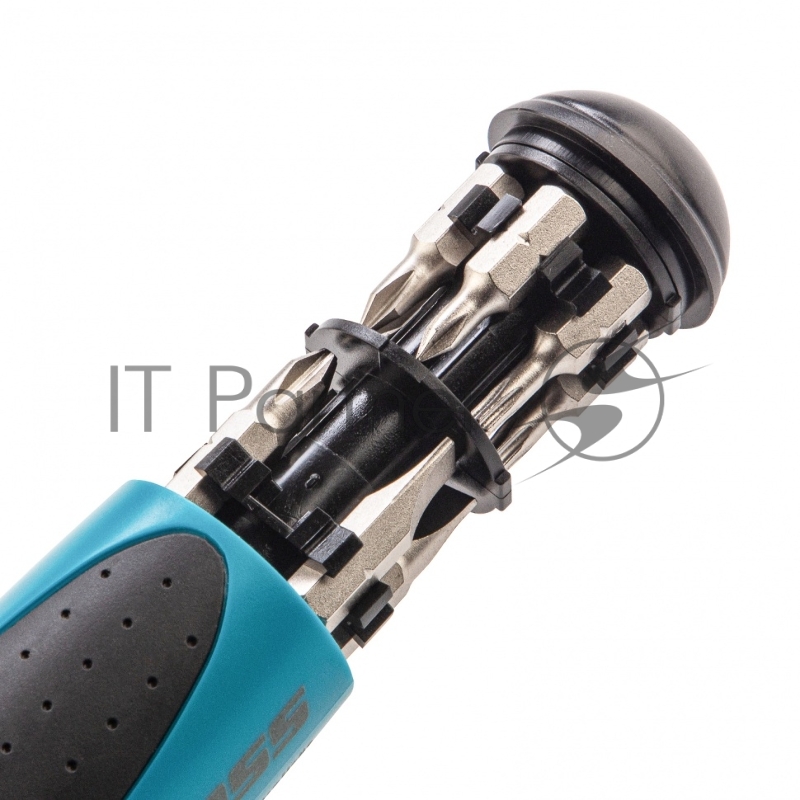 Отвертка реверсивная, механизм SmartPush, 12 шт., S2// Gross