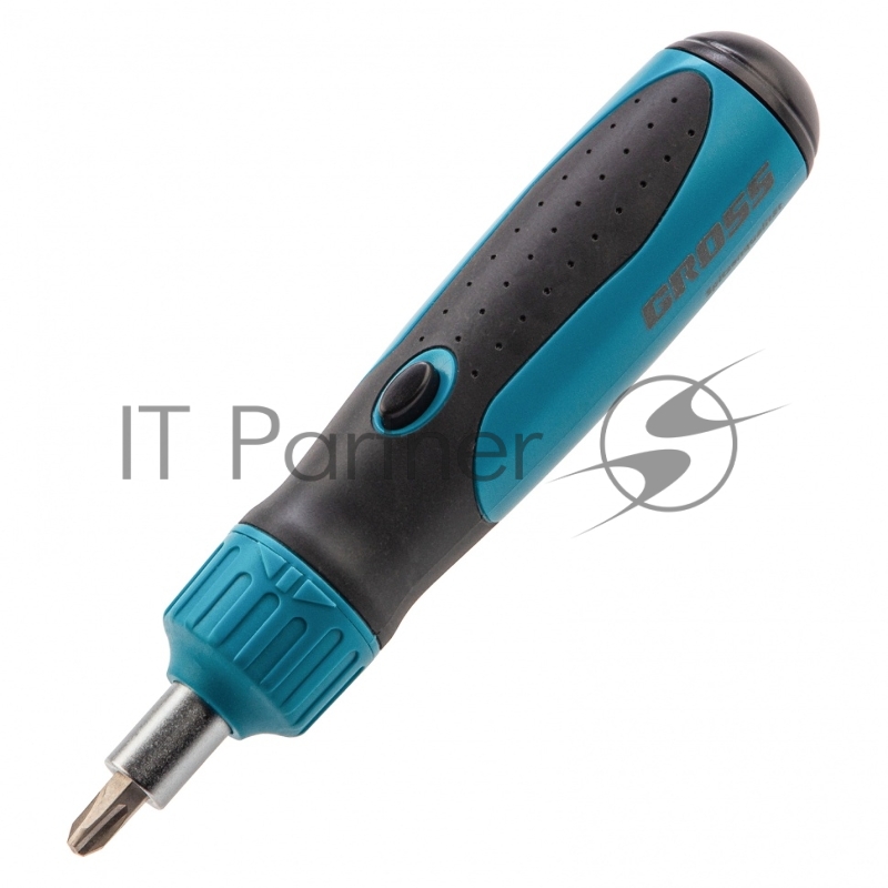 Отвертка реверсивная, механизм SmartPush, 12 шт., S2// Gross