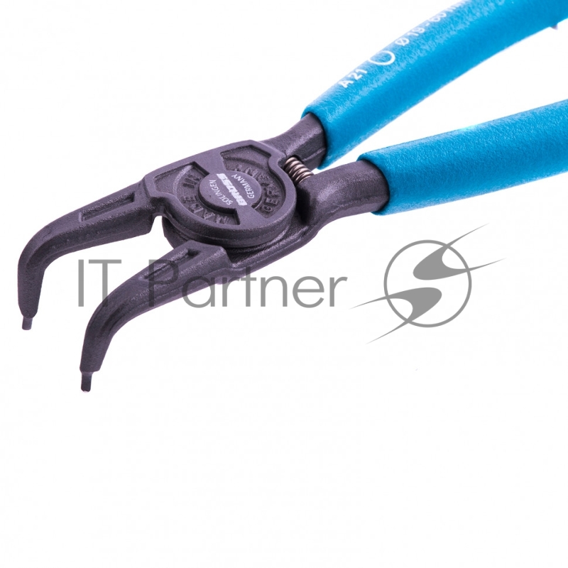 Съемник, 165 мм, для внешних стопорных колец (19-60 мм), изогнутые губки (разжим)// Gross