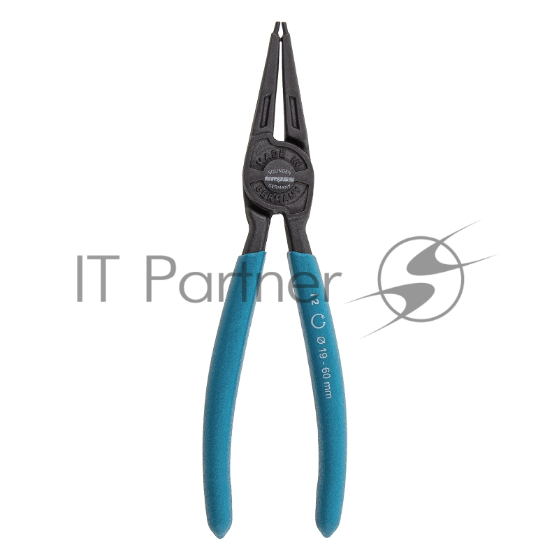 Съемник, 175 мм, для внутренних стопорных колец (19-60 мм), прямые губки (сжим)// Gross