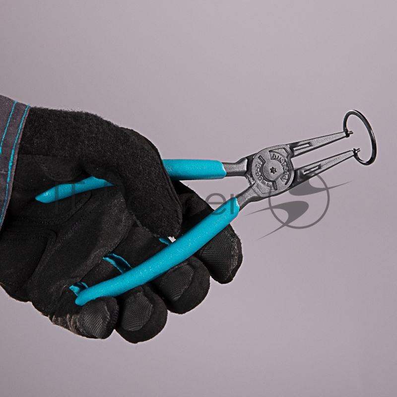 Съемник, 175 мм, для внутренних стопорных колец (19-60 мм), прямые губки (сжим)// Gross