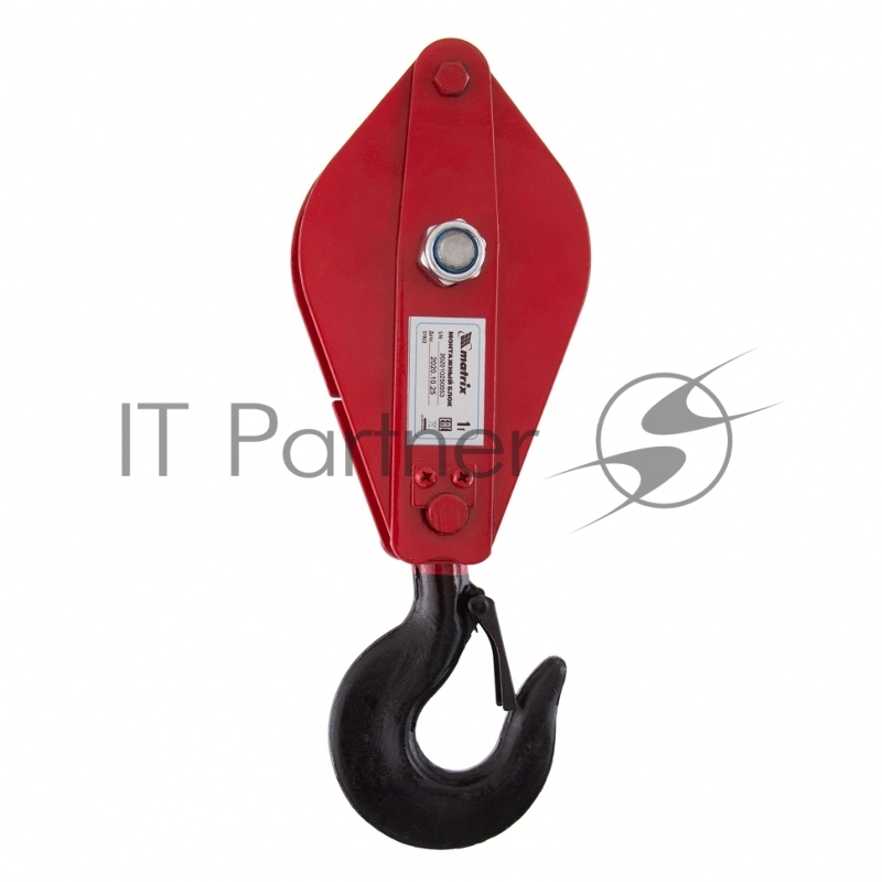 Блок монтажный с крюком, 1т// Matrix