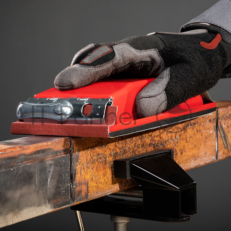 Брусок для шлифования, 210 х 105 мм, пластиковый с зажимами// Matrix