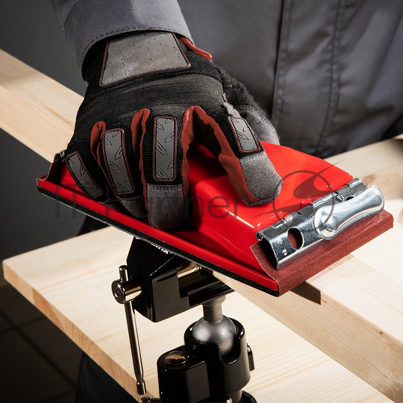 Брусок для шлифования, 210 х 105 мм, пластиковый с зажимами// Matrix