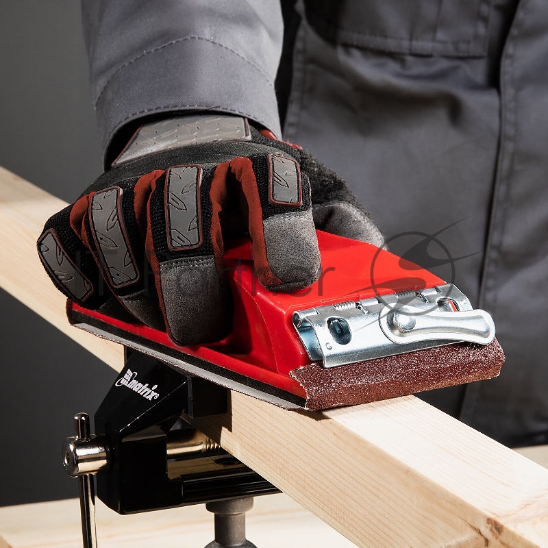 Брусок для шлифования, 160 х 85 мм, пластиковый с зажимами// Matrix