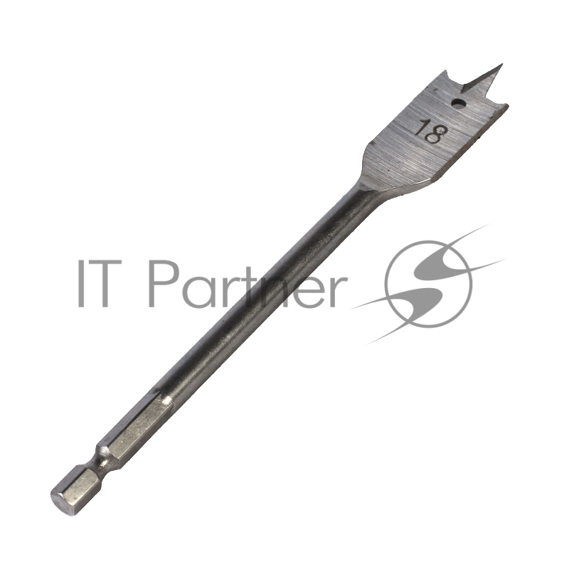 Сверло PATRIOT по дереву перовое 18мм х 150 мм, 1 шт в блистере