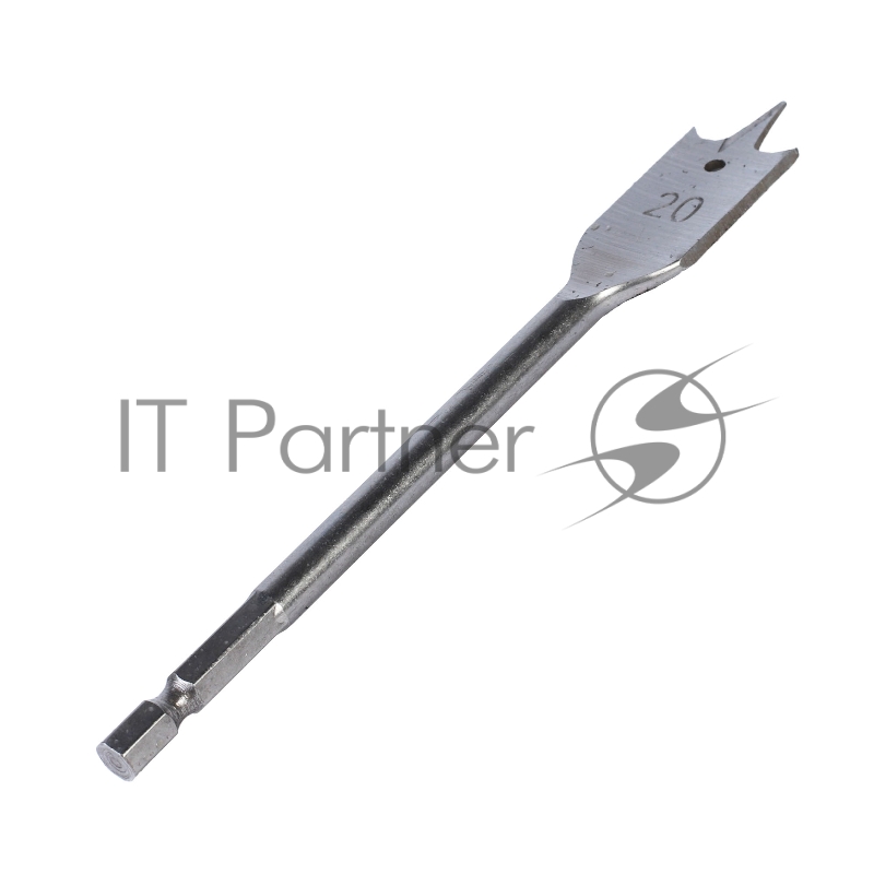 Сверло PATRIOT по дереву перовое 20мм х 150 мм, 1 шт в блистере