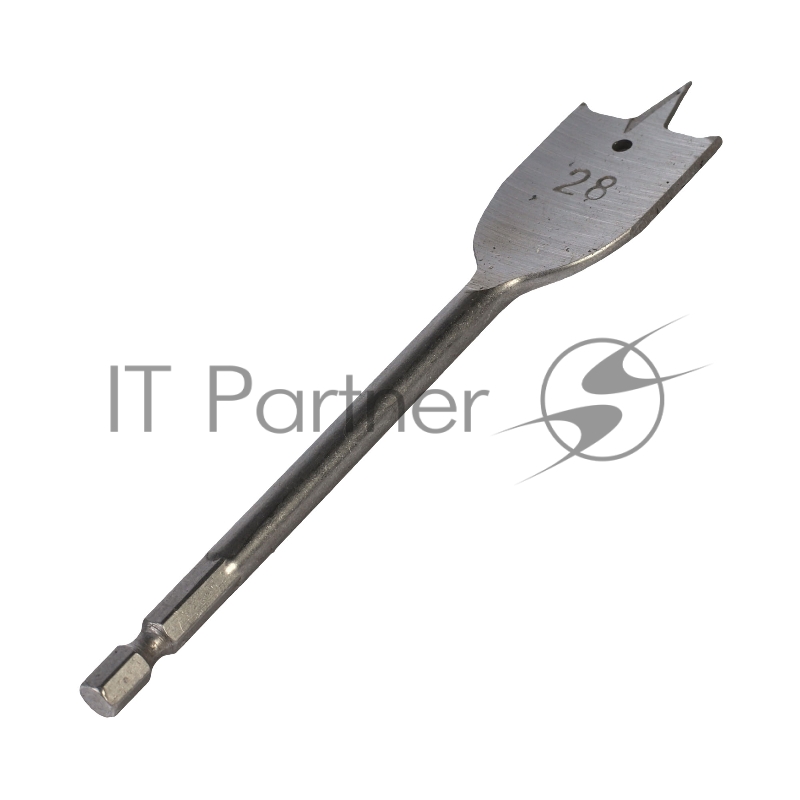 Сверло PATRIOT по дереву перовое 28мм х 150 мм, 1 шт в блистере