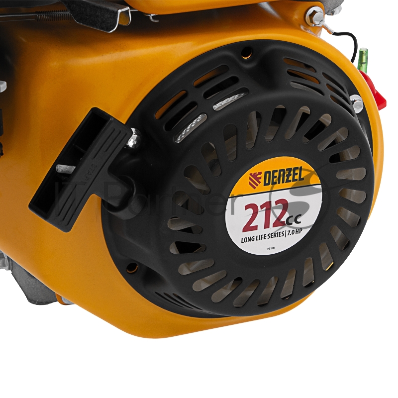 Двигатель бензиновый RX-17K, 7 л.с., 212 см3, горизонтальный вал шпонка 19 мм// Denzel