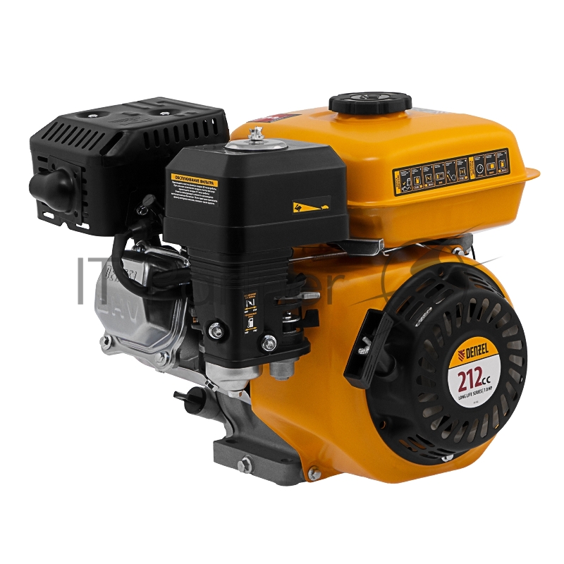 Двигатель бензиновый RX-17S, 7 л.с., 212 см3, горизонтальный вал шлиц 25 мм// Denzel