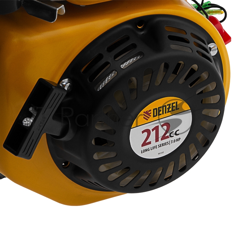 Двигатель бензиновый RX-17S, 7 л.с., 212 см3, горизонтальный вал шлиц 25 мм// Denzel