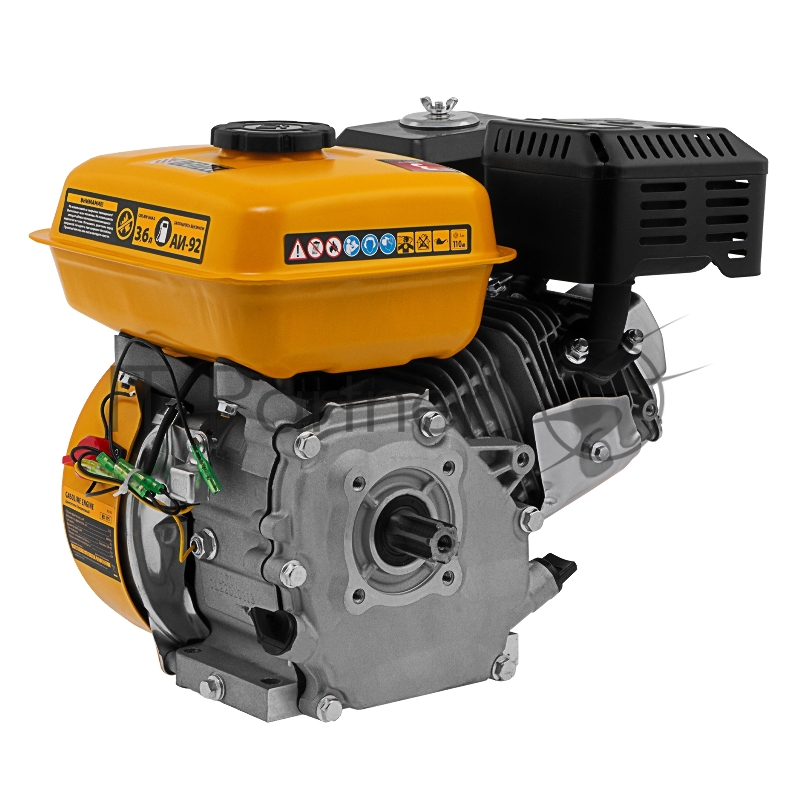 Двигатель бензиновый RX-17S, 7 л.с., 212 см3, горизонтальный вал шлиц 25 мм// Denzel