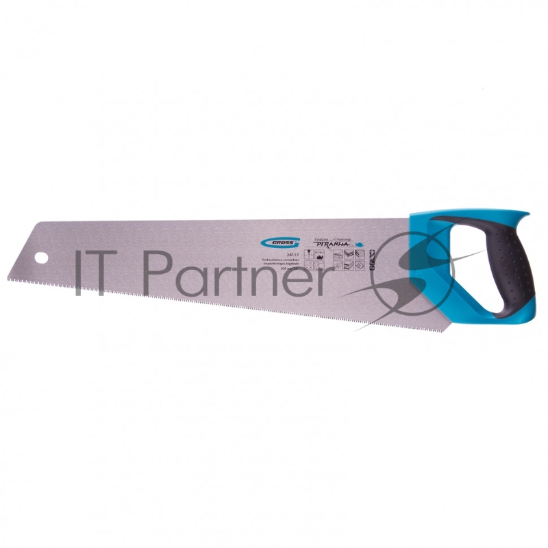 Ножовка по дереву PIRANHA,усил.трапецев.полотно, мм,11-12TPI,зуб3D,кален.зуб,2- Gross