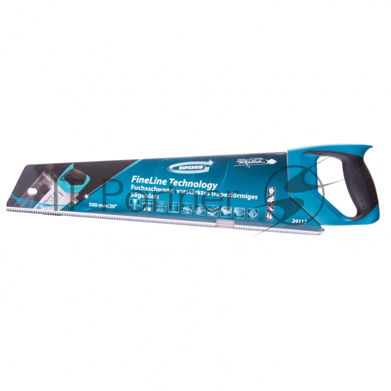 Ножовка по дереву PIRANHA,усил.трапецев.полотно, мм,11-12TPI,зуб3D,кален.зуб,2- Gross