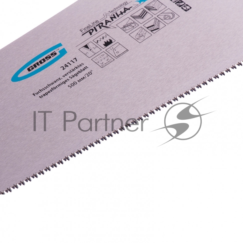 Ножовка по дереву PIRANHA,усил.трапецев.полотно, мм,11-12TPI,зуб3D,кален.зуб,2- Gross