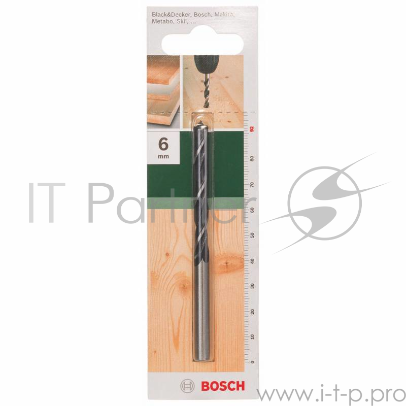 Сверло по дереву Bosch 2609255203 Д=6мм