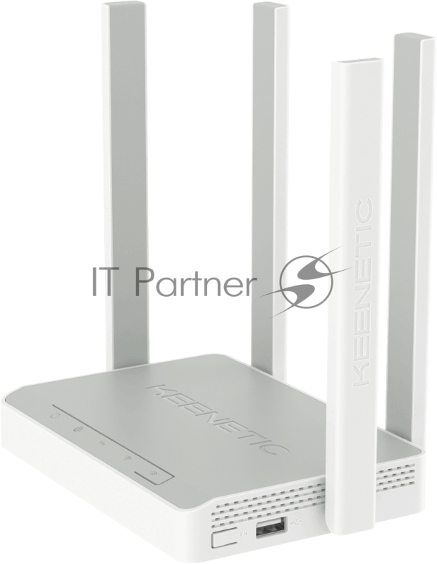 Роутер Keenetic Viva (KN-1912) 4 порта 10/100/1000BASE-TX, 2 порта USB, 802.11b/g/n 2.4 ГГц, 400Мбит/с
