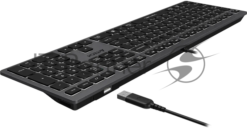 Клавиатура A4Tech Fstyler FX60H серый/белый