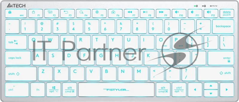 Клавиатура A4Tech Fstyler FX61 белый/синий