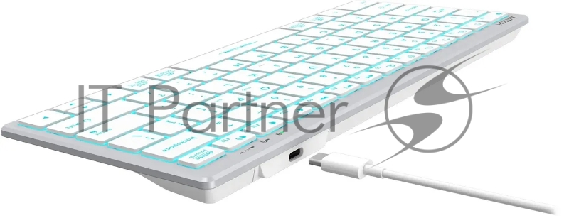 Клавиатура A4Tech Fstyler FX61 белый/синий