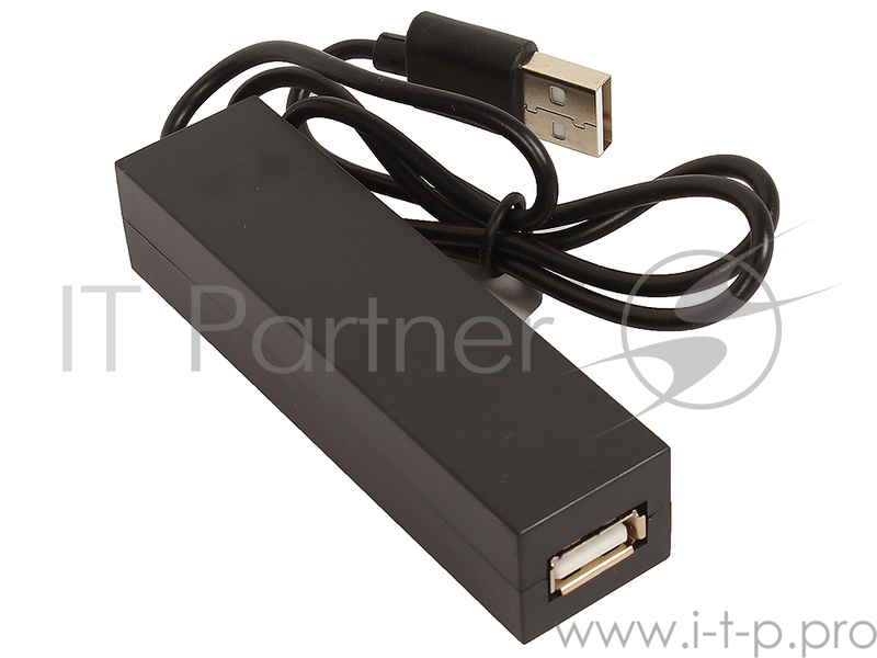 Концентратор USB 2.0 Orient TA-400, 4 Ports, 3xUSB сверху, 1xUSB с торца, выключатель, разъем доп.пи